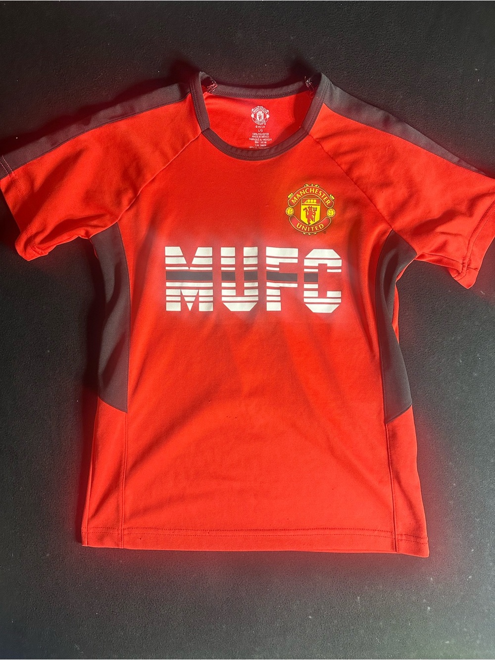 Kids' Red MUFC Short Sleeve Jersey